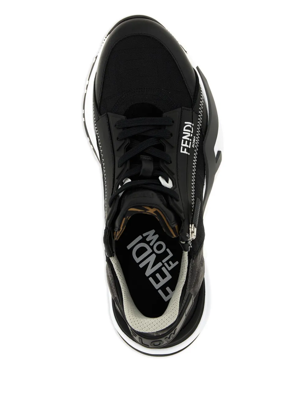 FENDI Flow FF jacquard sneakers Black