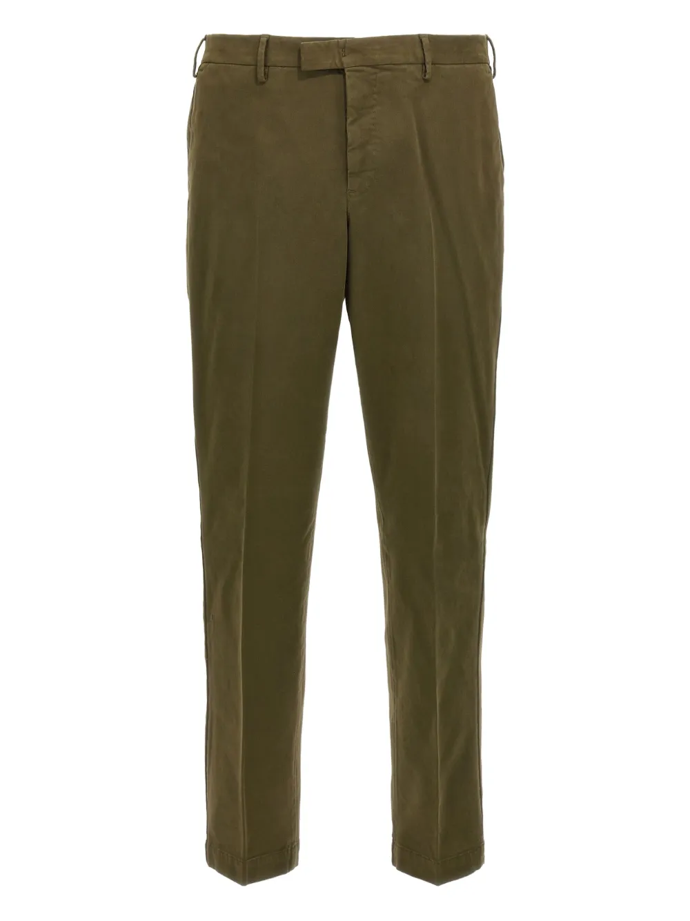 PT Torino hook-zip flat-front trousers - グリーン PT Torino hook-zip flat-front trousers - グリーン