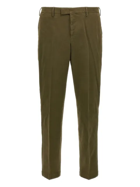 PT Torino hook-zip flat-front trousers