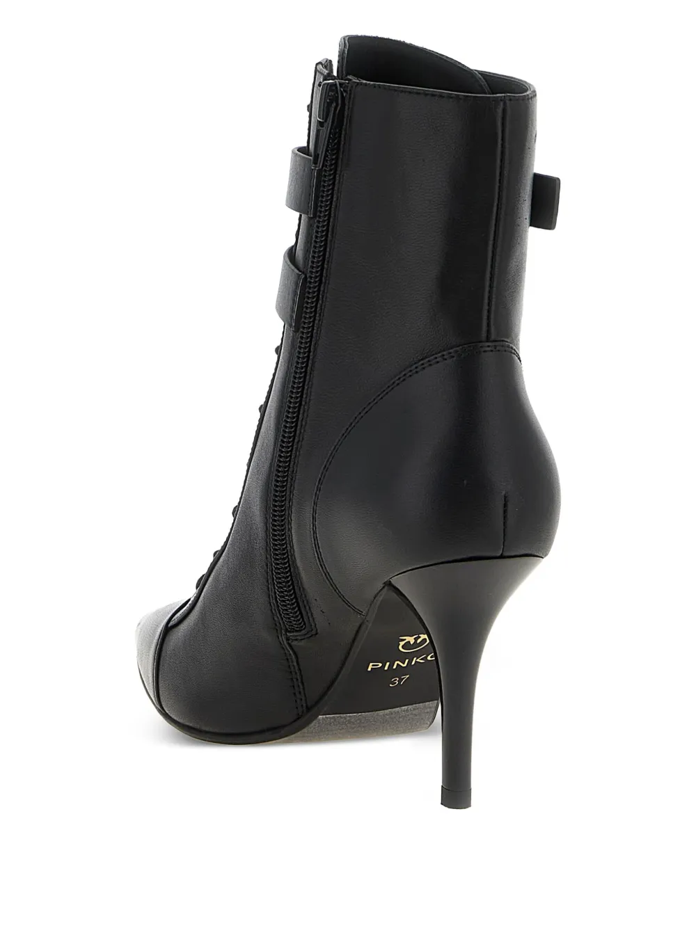 PINKO 90mm lace-up ankle boots Black