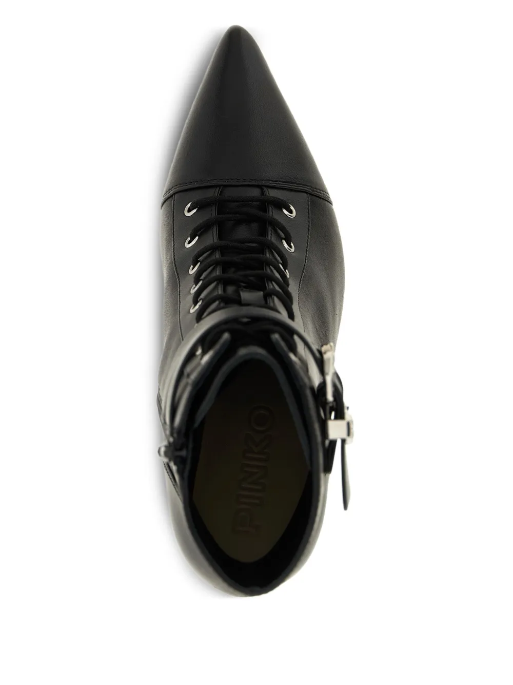 PINKO 90mm lace-up ankle boots Black