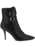 PINKO 90mm lace-up ankle boots - Black