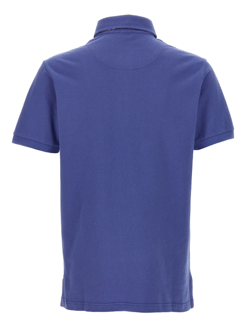 ETRO paisley-print button polo shirt - Blauw