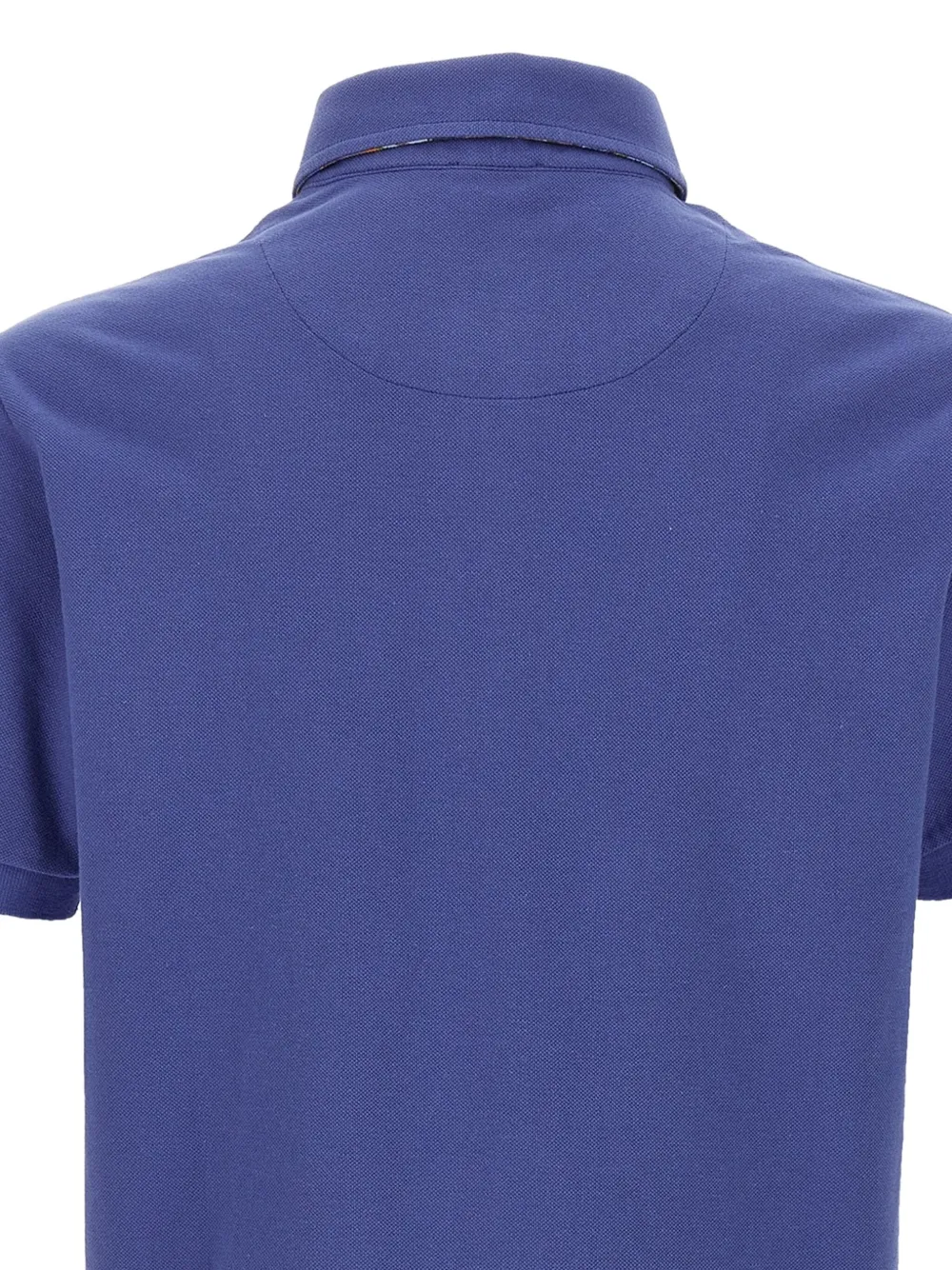 ETRO paisley-print button polo shirt Blauw