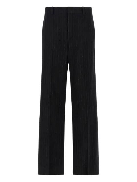 Saint Laurent pinstripe-pattern wool-cashmere blend trousers