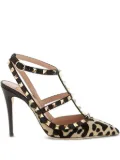 Valentino Garavani 100mm Rockstud T-strap pumps - Neutrals