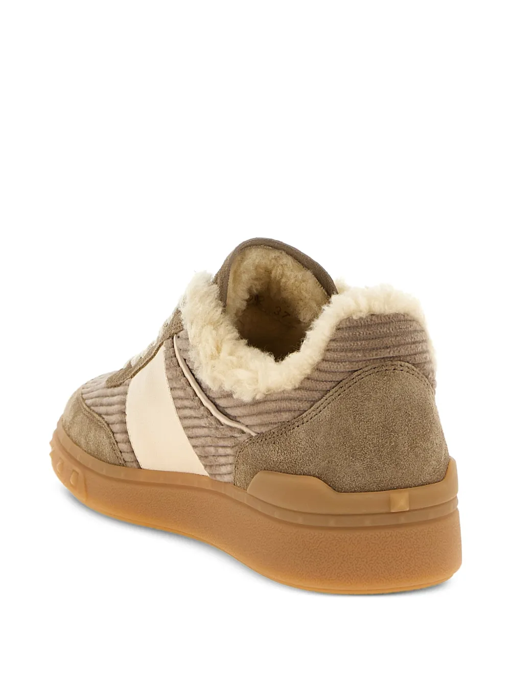 Valentino Garavani Upvillage ribbed-velvet sneakers Brown