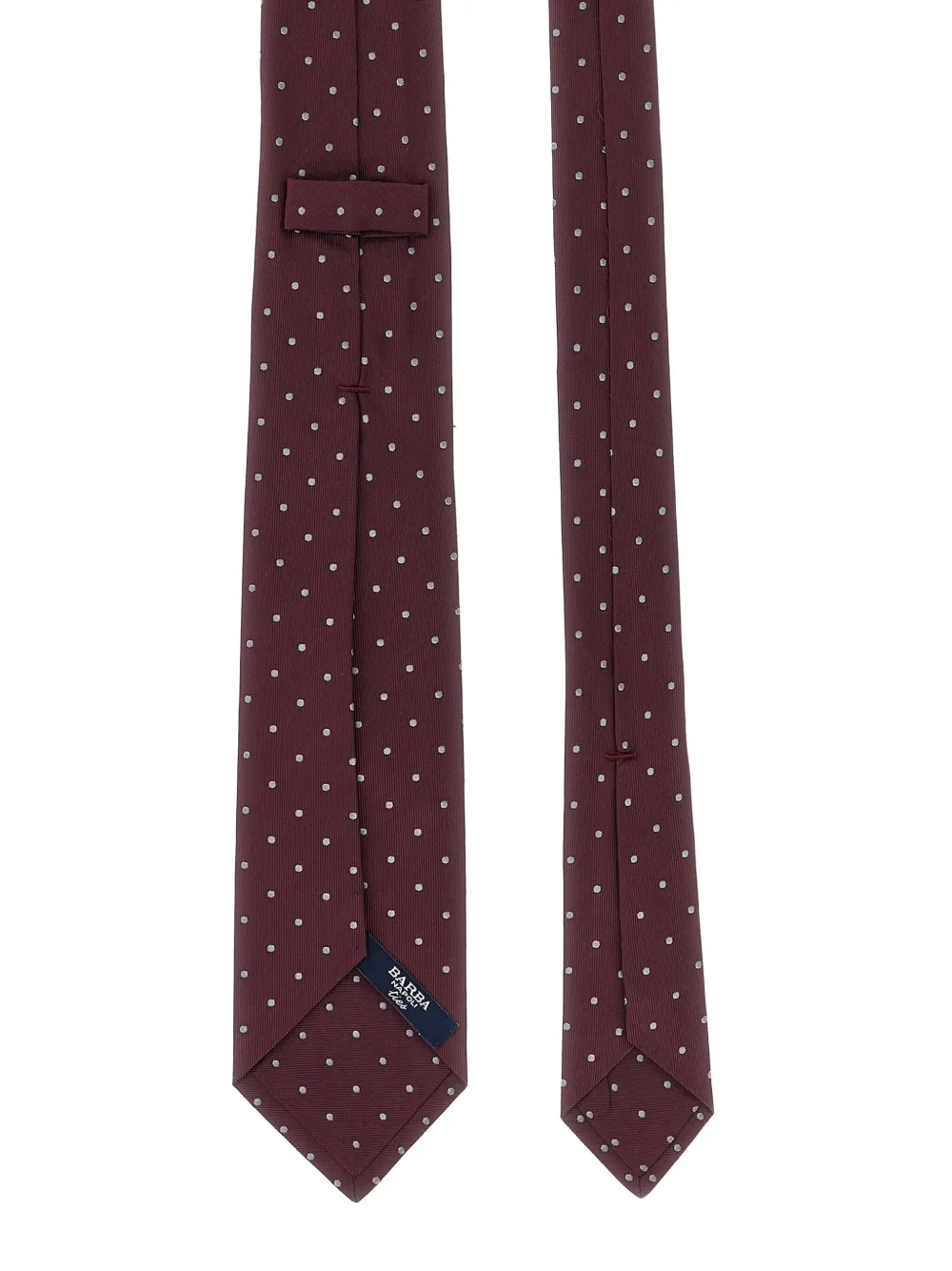 Barba jacquard polka-dot tie - Rood