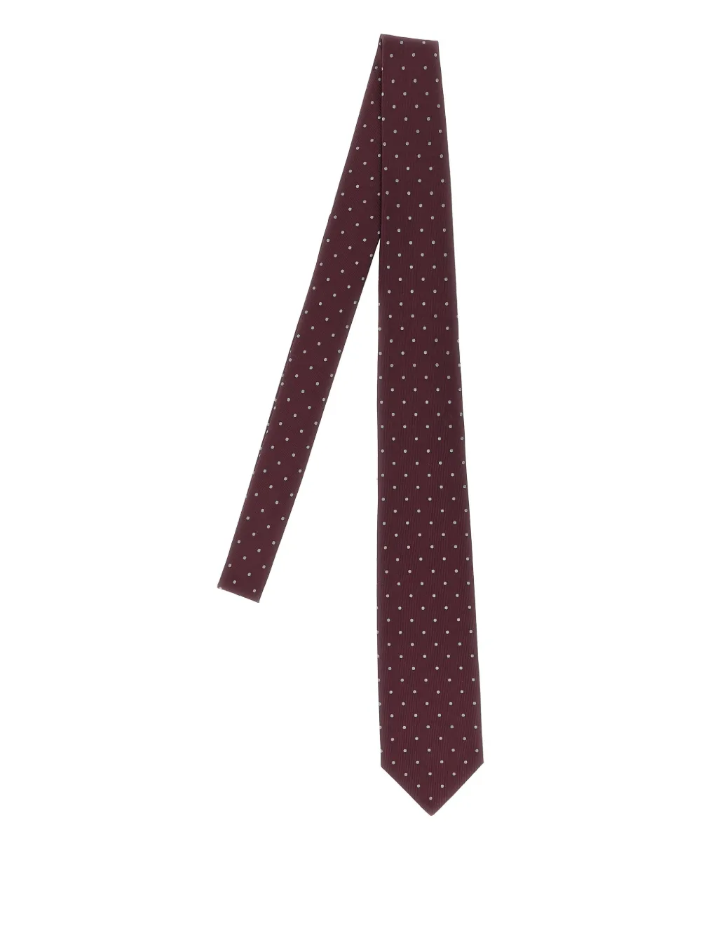 Barba Stropdas met stippen en jacquard Rood