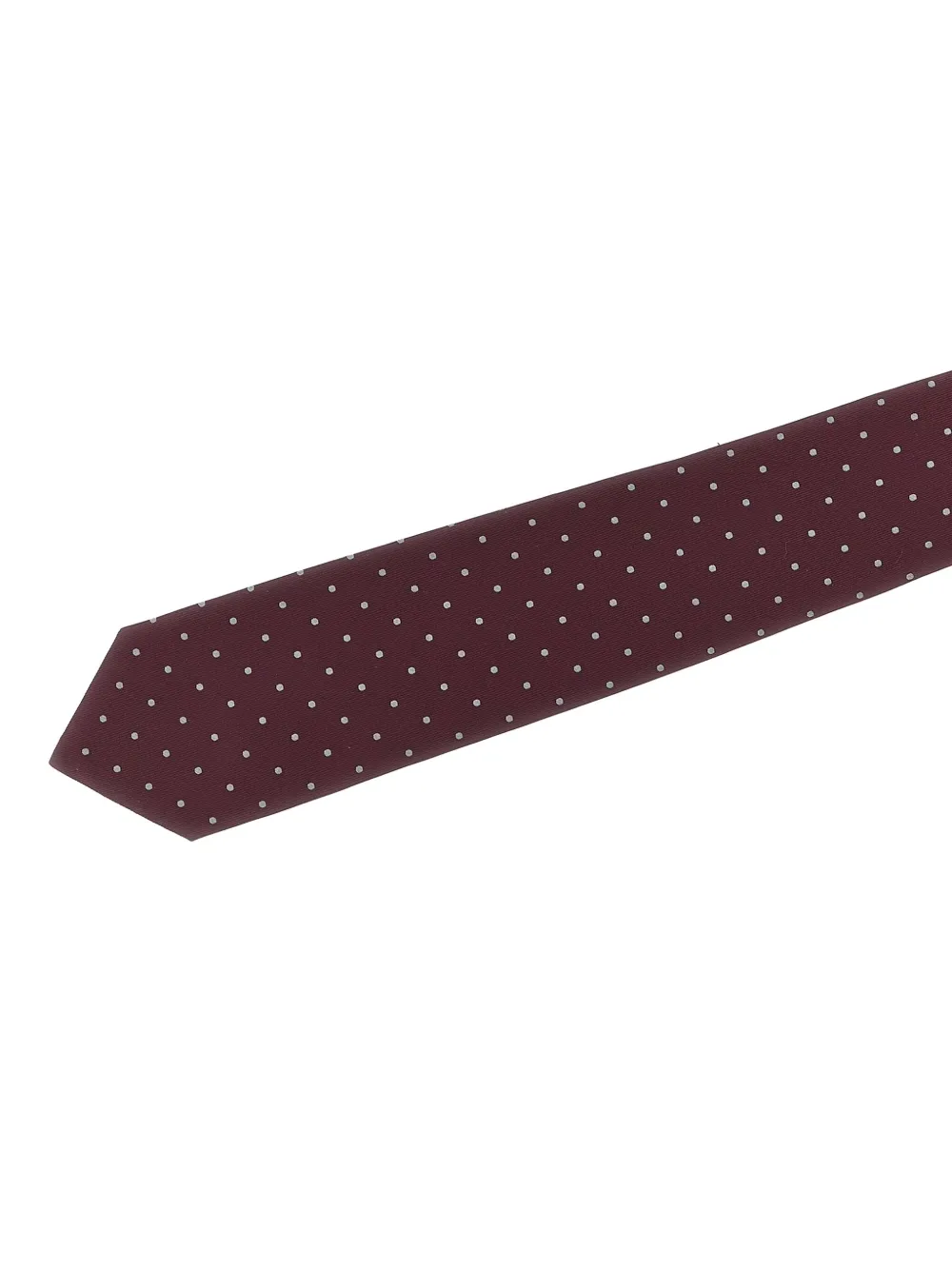 Barba Stropdas met stippen en jacquard Rood