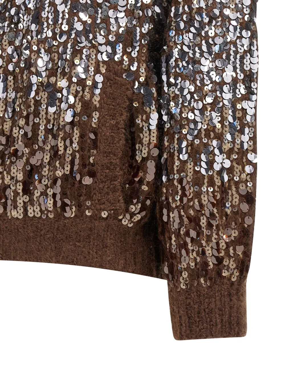 Brunello Cucinelli Vest met pailletten Bruin