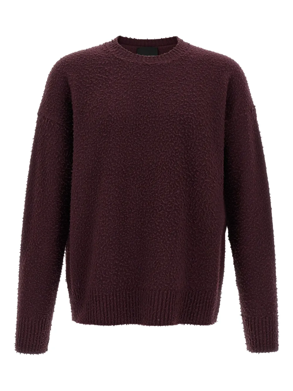 Roberto Collina Casentino trui met ronde hals Rood
