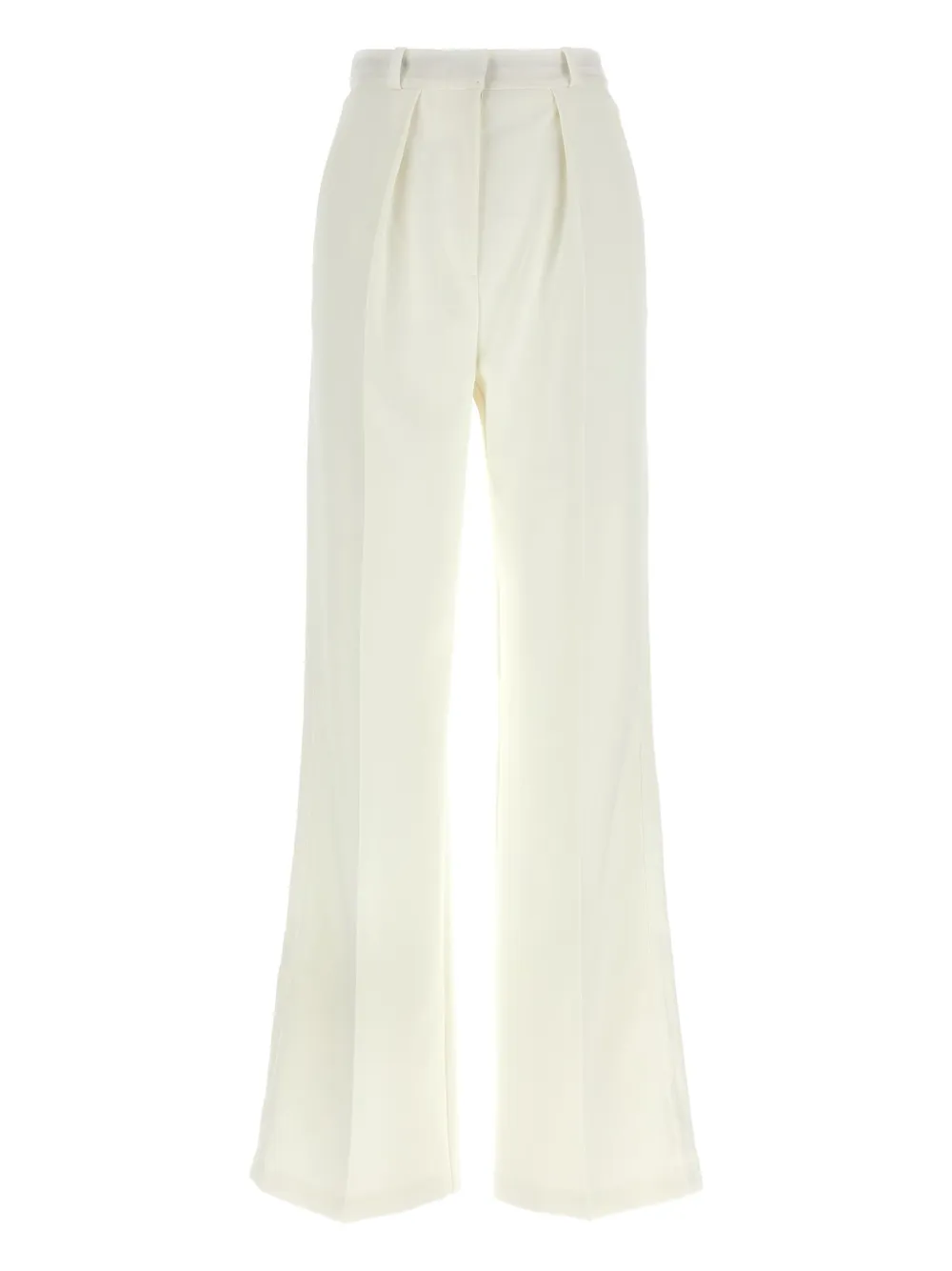 Elisabetta Franchi pleated trousers Wit