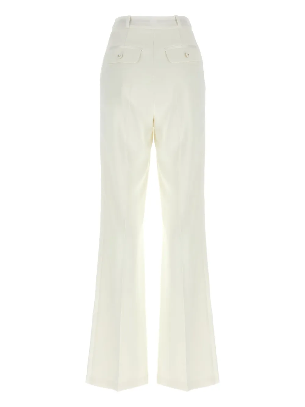 Elisabetta Franchi pleated trousers - Wit