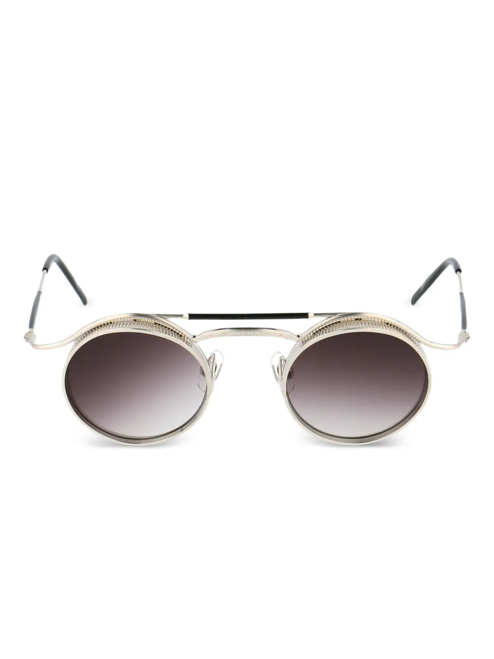 Matsuda lunettes de soleil à monture ronde - Or