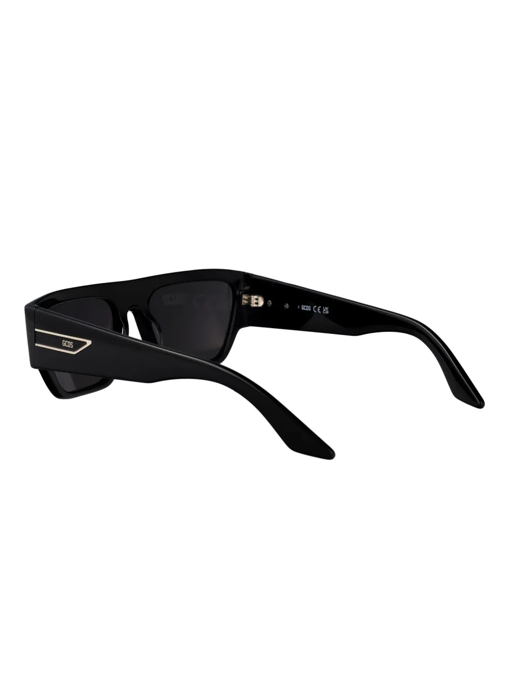 GCDS rectangle-frame sunglasses Zwart