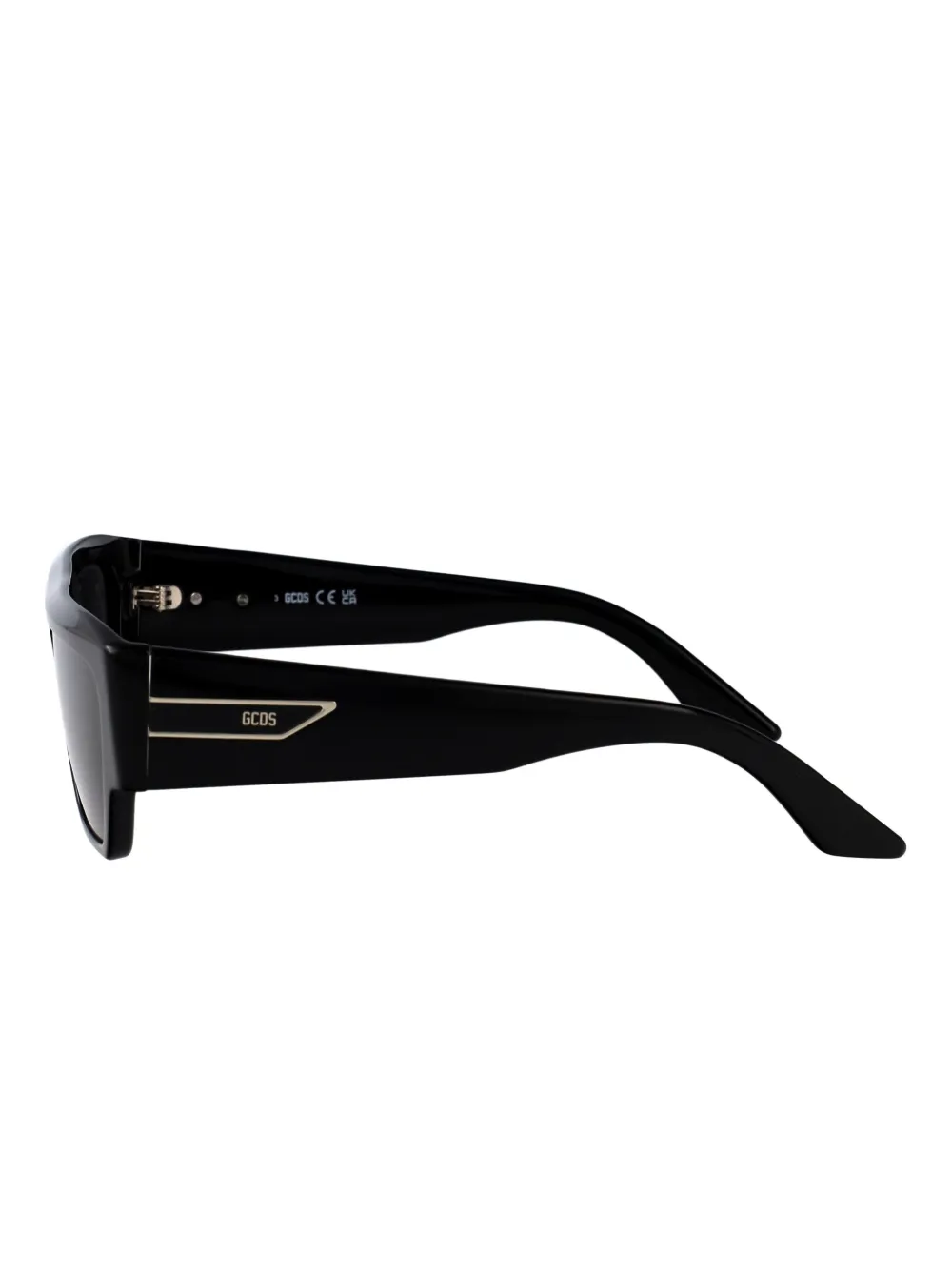 GCDS rectangle-frame sunglasses Zwart