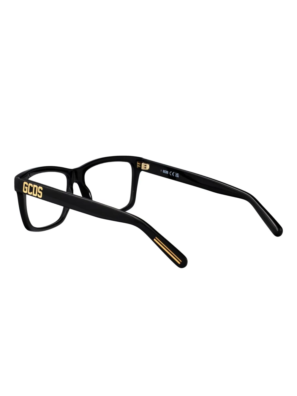 GCDS rectangle-frame glasses Zwart