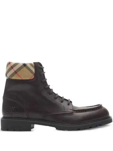 Burberry Combat Rogue leather boots