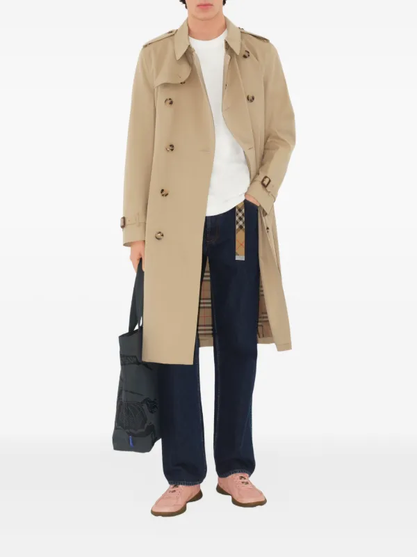 Burberry ダブルブレスト トレンチコート | ニュートラル | FARFETCH JP