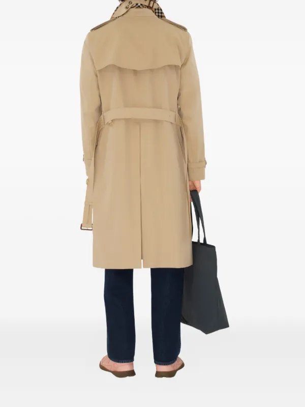 Burberry ダブルブレスト トレンチコート | ニュートラル | FARFETCH JP