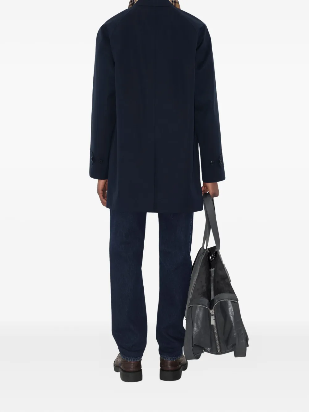 Burberry Camden jas met raglan mouwen Blauw