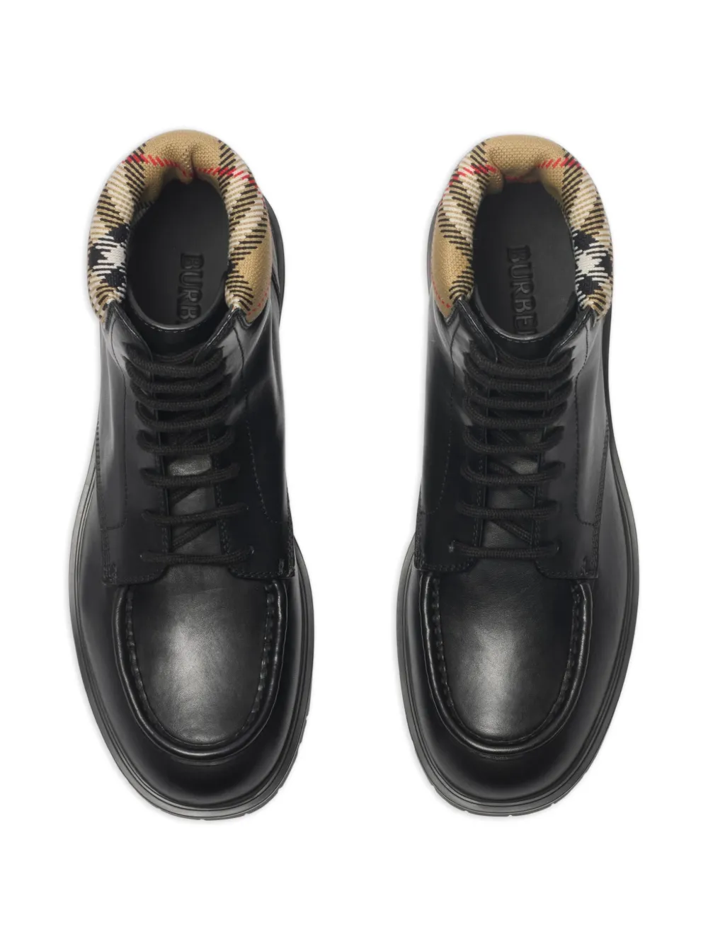 Burberry Combat Rogue leather boots Brown