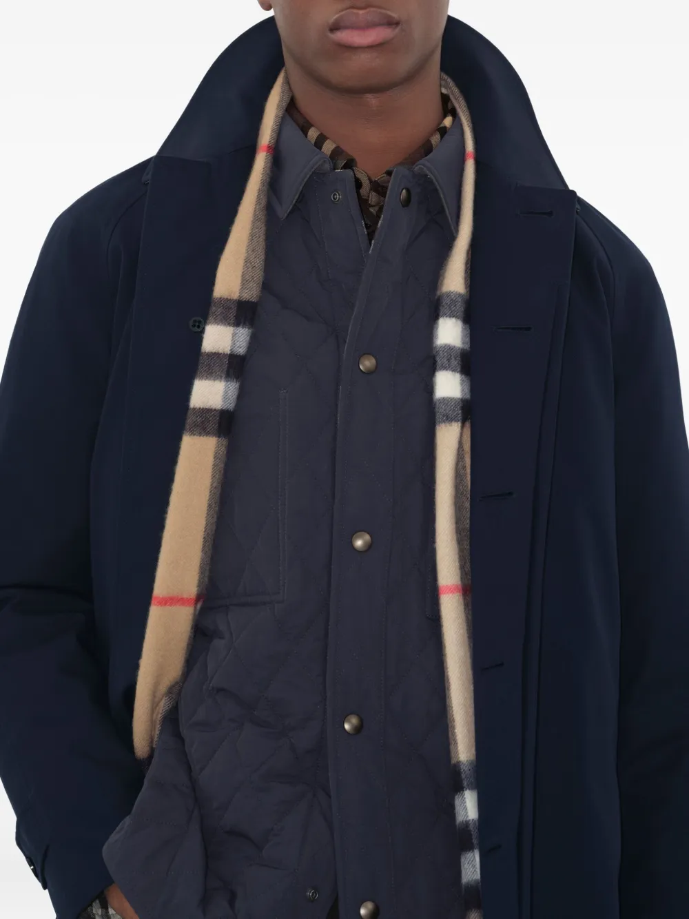 Burberry Camden jas met raglan mouwen Blauw