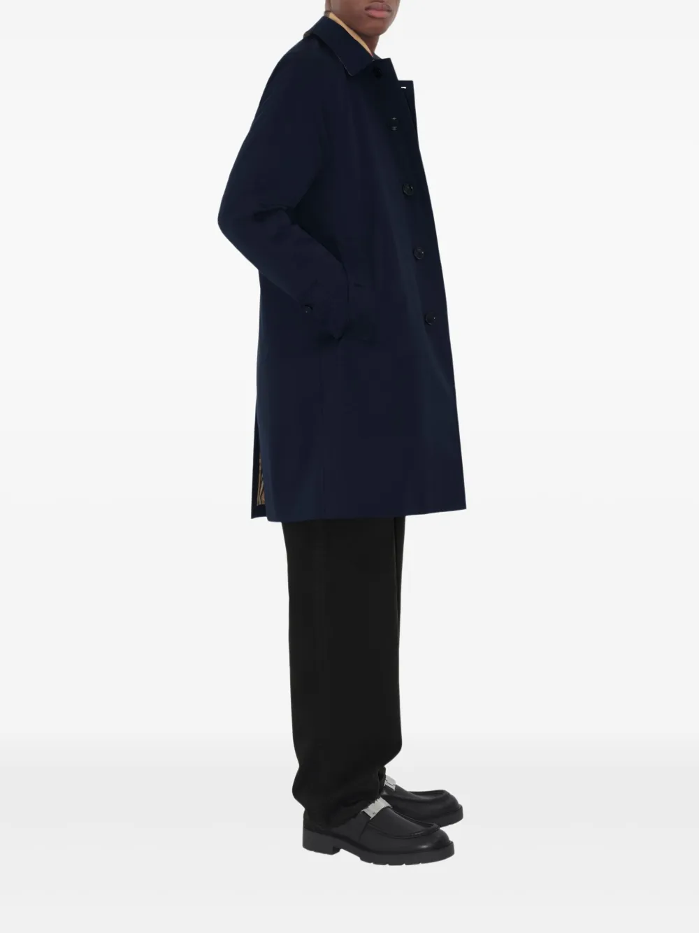 Burberry Camden jas met raglan mouwen Blauw