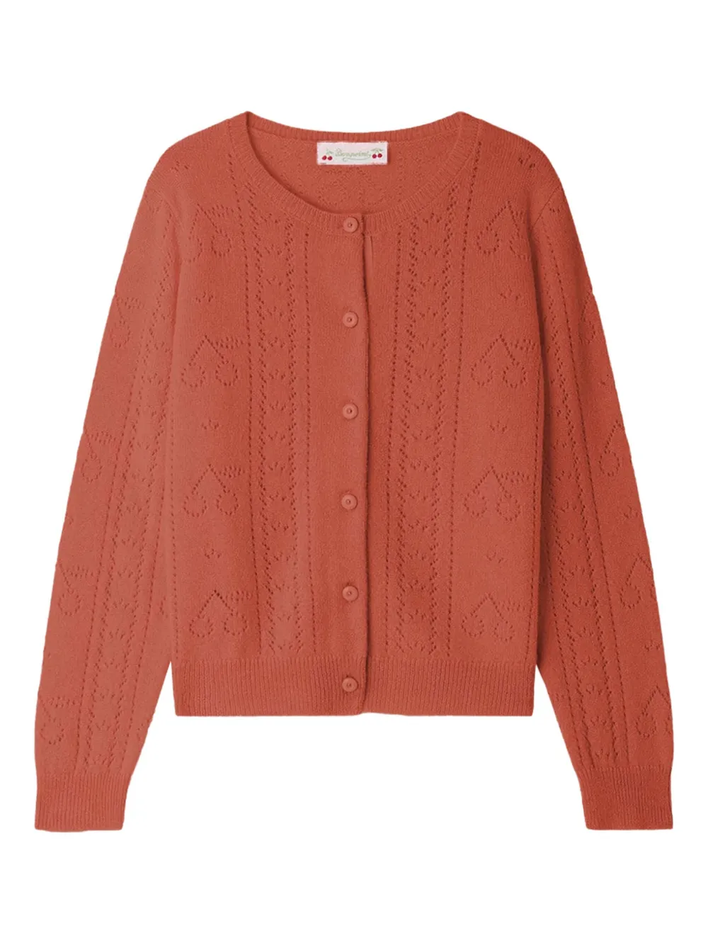 Bonpoint button-up cardigan Oranje