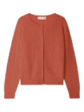 Bonpoint button-up cardigan - Orange