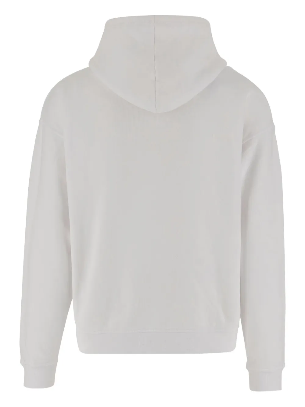 Dsquared2 Cotton Sweatshirt With Adjustable Hood And Logo Print In White