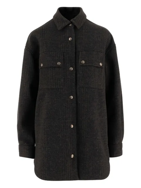 F.It button-fastening flap-pocket shirt