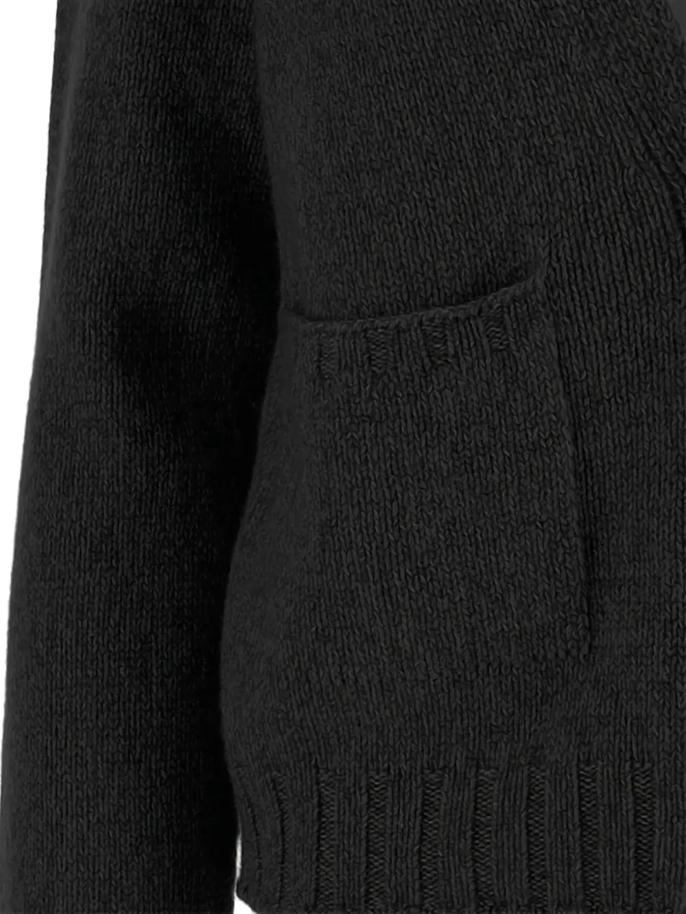  Oliver Lattughi V-neck Pocket Cardigan - Black 