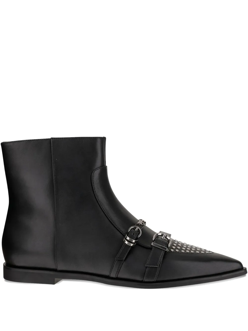 PINKO buckle-detail pointed-toe boots | Black | Image 1
