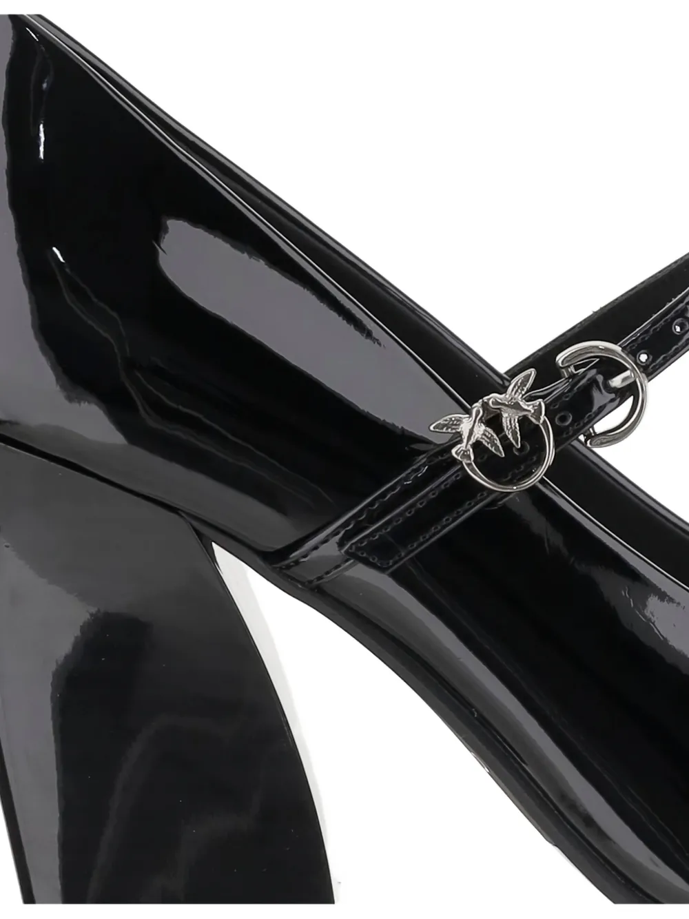 PINKO 80mm pointed-toe buckle pumps Black