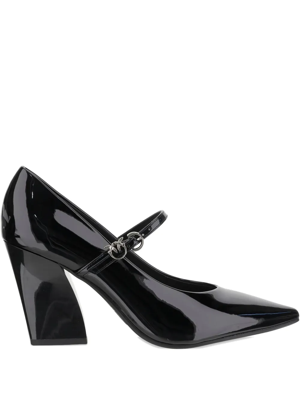 PINKO 80mm pointed-toe buckle pumps Black