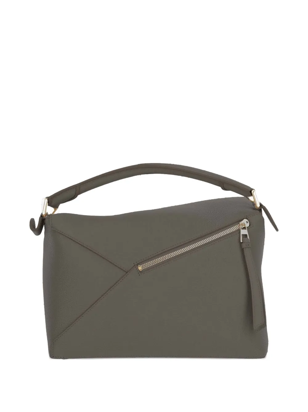 LOEWE Mini-shopper met logo-reliëf en handvat Groen