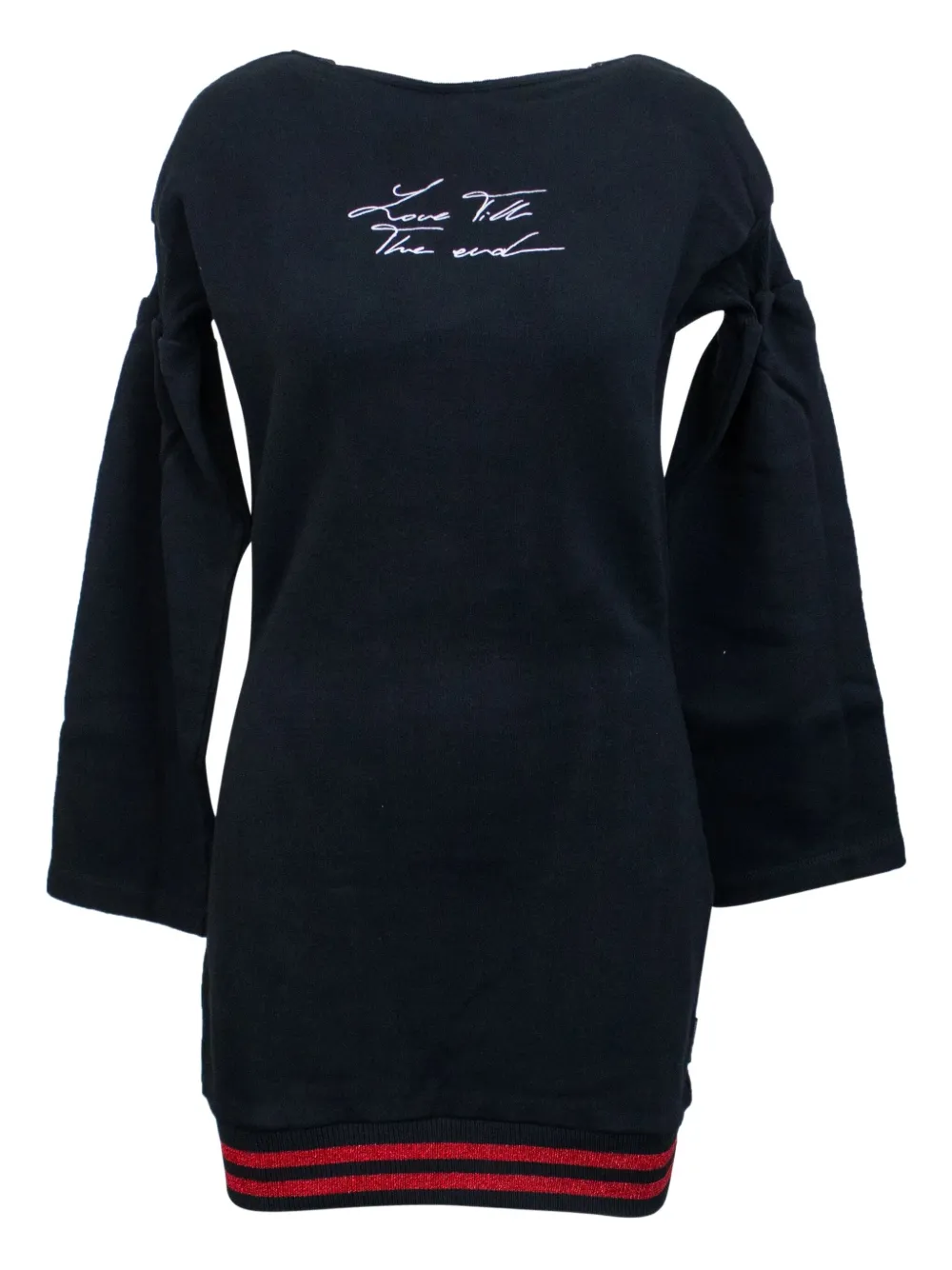 Marcelo Burlon County of Milan Sweaterjurk met letter-detail Zwart
