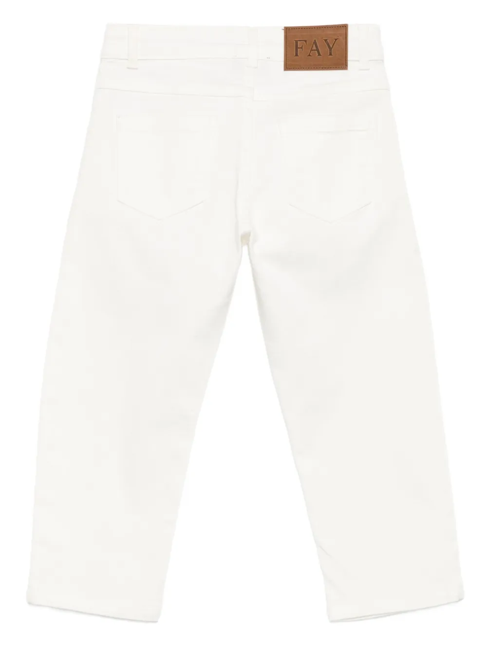 Fay Kids logo-patch trousers | Boys Casual Trousers | Image 2