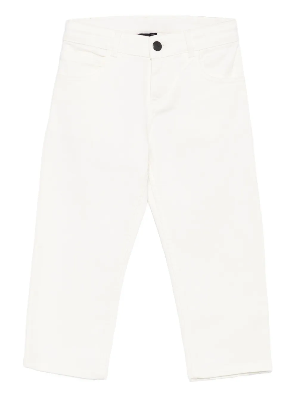 Fay Kids logo-patch trousers | White | Image 1