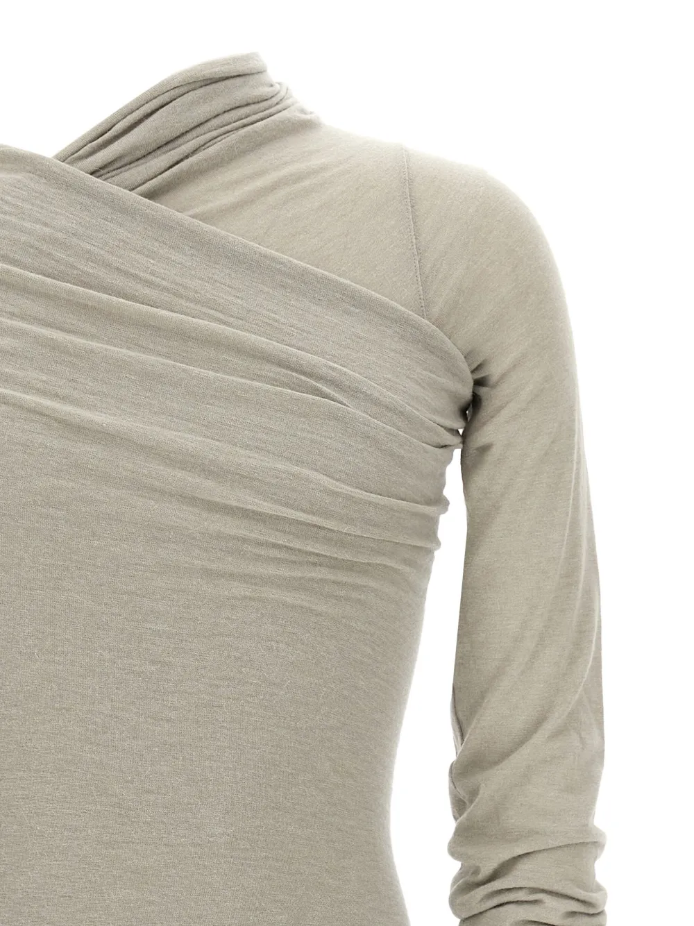 Rick Owens Hollywood Banana Long-sleeved T-shirt In Gray