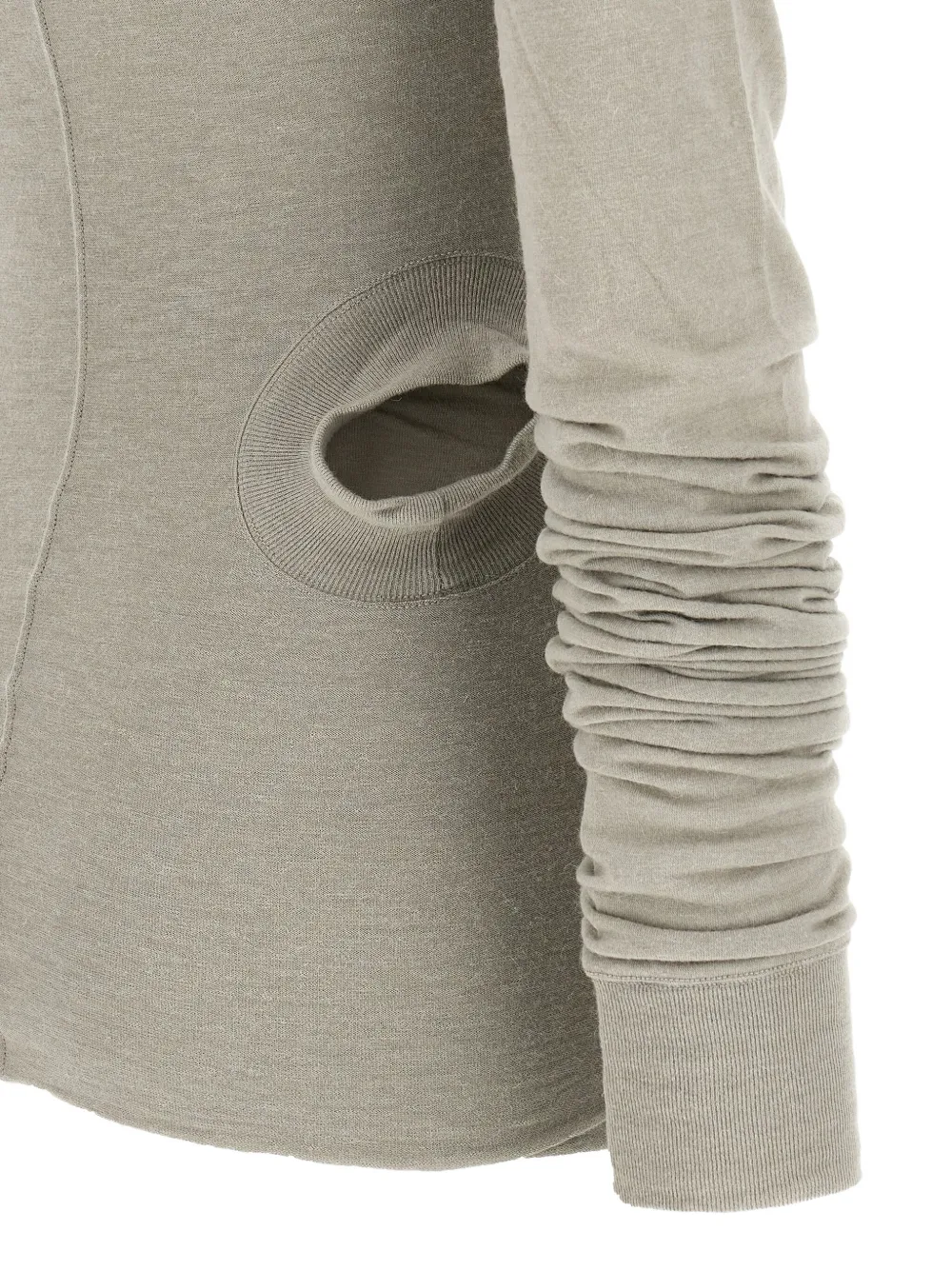 Rick Owens Hollywood Banana Long-sleeved T-shirt In Gray