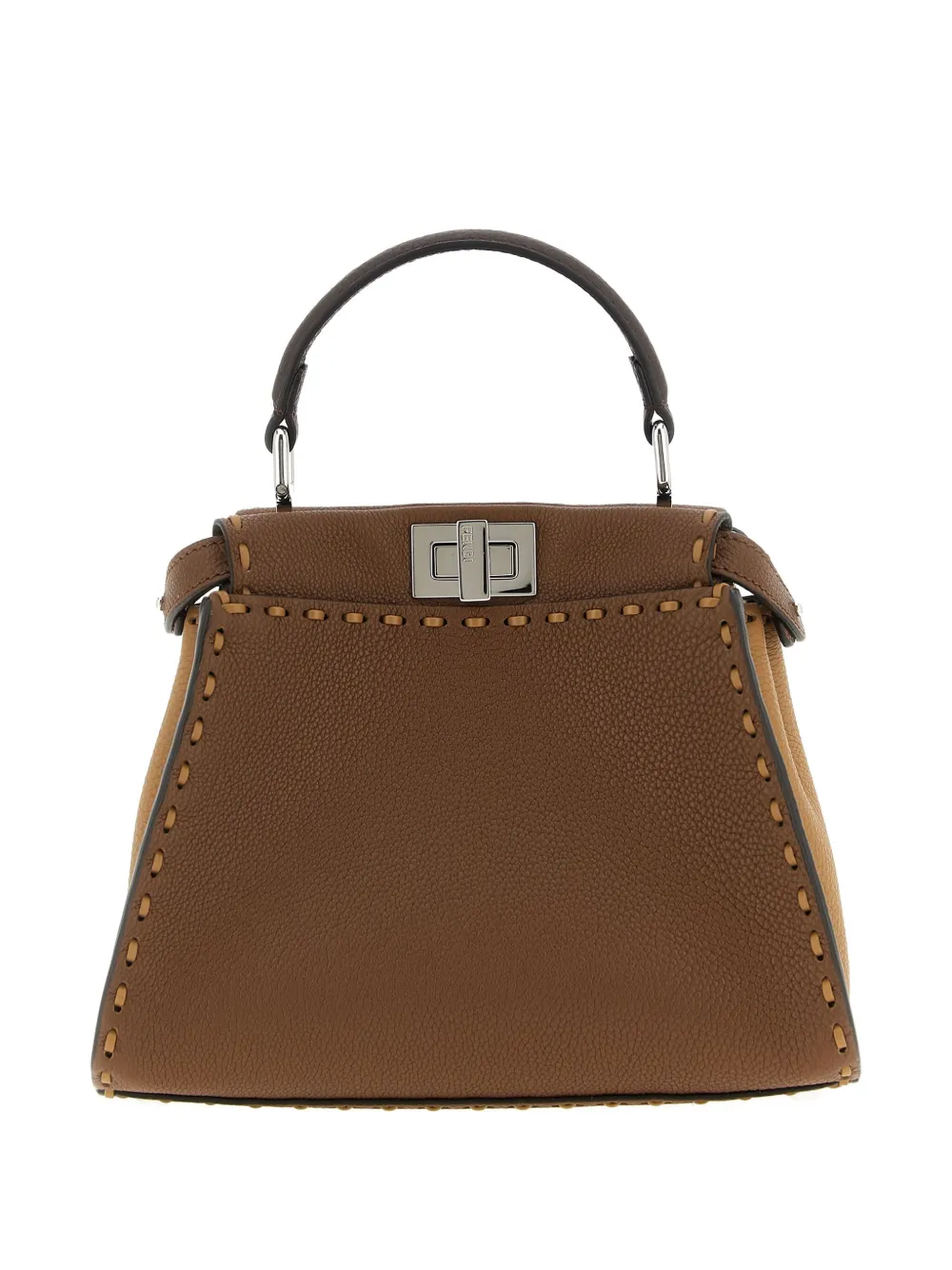 FENDI Peekaboo Selleria handtas Bruin