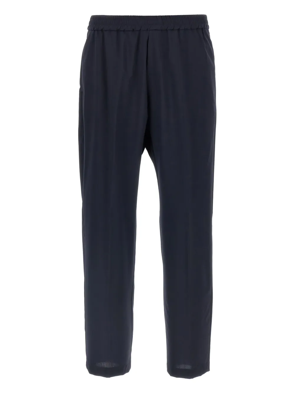 Barena Venezia Elastic Waistband Trousers With Back And Side Pockets In Blue