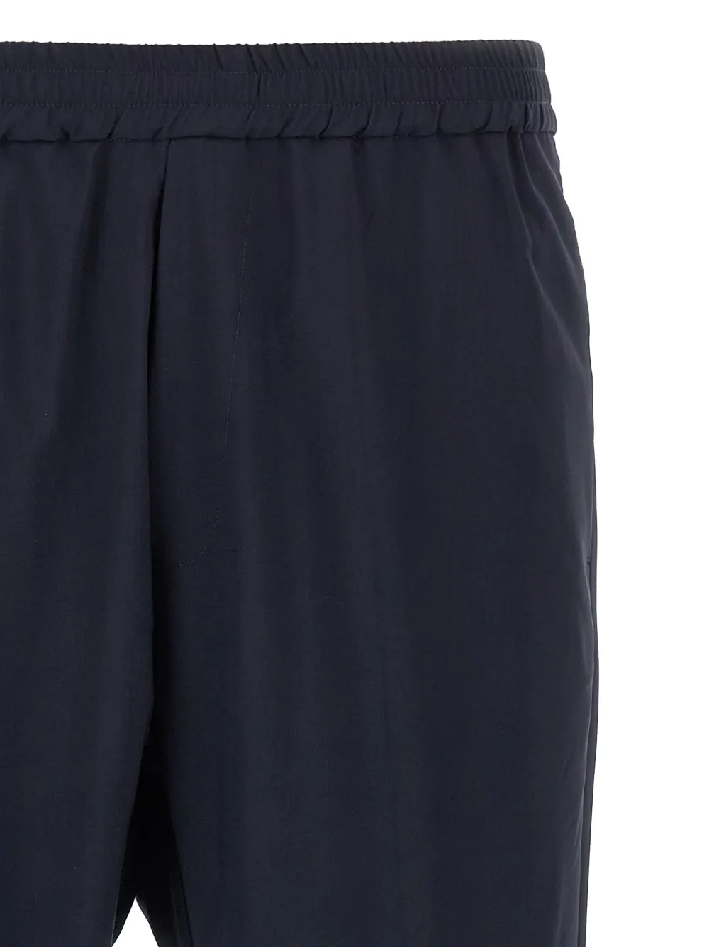 Barena Venezia Elastic Waistband Trousers With Back And Side Pockets In Blue