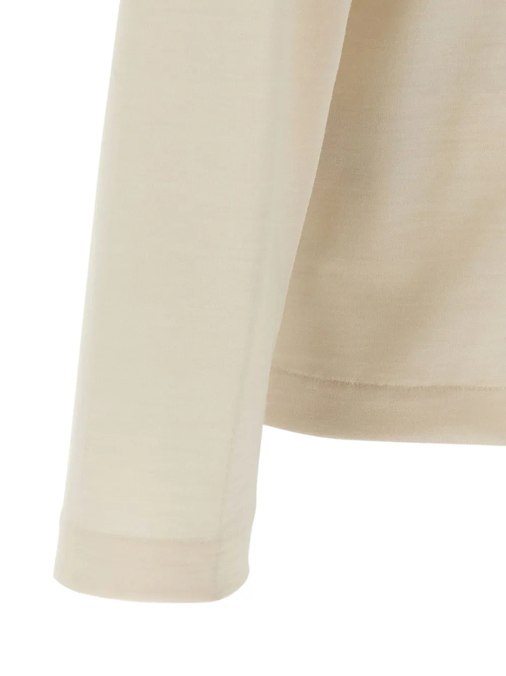 BOSS long-sleeve polo shirt Beige