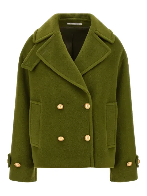 Tagliatore double-breasted mohair-wool blend coat