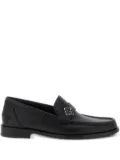 FENDI FF metal leather loafers - Black