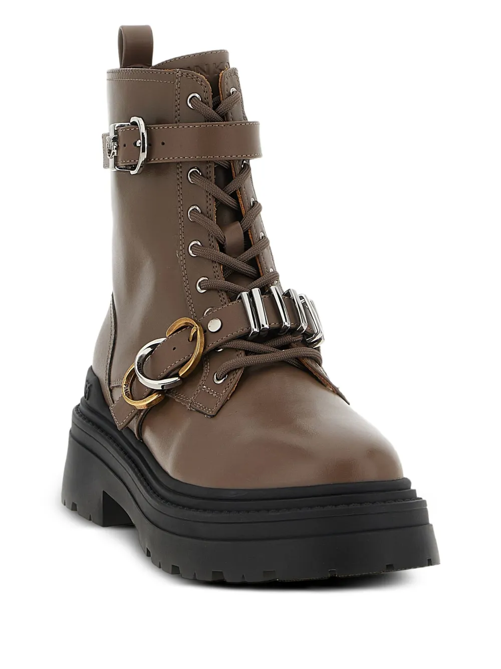 PINKO buckle-strap lace-up boots | Combat Boots | Image 2
